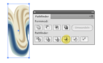 Pathfinder Schnittmengenfläche anwenden